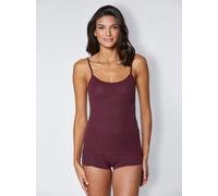 Sheego Trägertop aus Feinripp 46 bordeaux