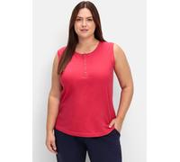 Sheego Trägertop aus reiner Baumwolle 44 rot