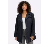 Sheego Trenchcoat in kurzer Form, wasserabweisend 56 tiefblau
