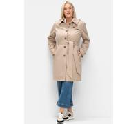 Sheego Trenchcoat mit Schulterriegel 50 softtaupe