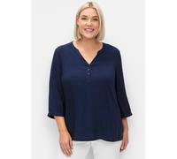 Sheego Tunika im Doppelpack 48 tiefblau+pink gemustert