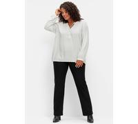 Sheego Tunika im Doppelpack 52 schwarz + weiß-gemustert