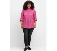 Sheego Tunika in Dobby-Struktur 56 fuchsia