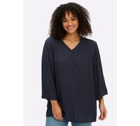 Sheego Tunika in leichter Crinkle-Struktur 46 tiefblau