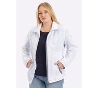 Sheego Übergangsjacke mit kontrastfarbigen Ziernähten 36 weiß