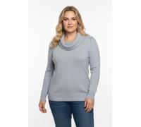 Sheego Wasserfallpullover im Baumwoll-Viskose-Mix 36 grau-meliert