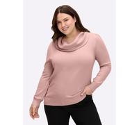 Wasserfallpullover "Pullover", Damen, Gr. 44, rosa (rosé), 55% Baumwolle, 45% Viskose, unifarben, Pullover (16427856-44) rosé