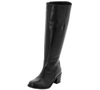 Sheego Weitschaftstiefel aus Leder, mit Stretch-Einsatz 37 schwarz