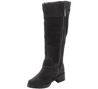 Sheego Weitschaftstiefel aus Leder mit Zierband 37 schwarz