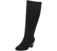 Sheego Weitschaftstiefel aus Velours-Lederimitat 39 schwarz