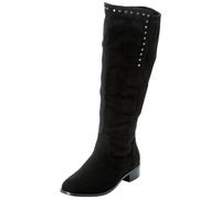 Sheego Weitschaftstiefel mit Nietenverzierung 39 schwarz