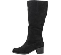 Sheego Weitschaftstiefel mit Stretcheinsatz, aus Veloursleder 39 schwarz