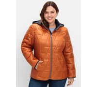Sheego Wendejacke mit Kapuze, abzippbar 44 cognac
