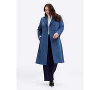 Sheego Wintermantel mit Reverskragen und Knopfleiste 50 jeansblau