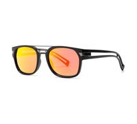 SHEEN KELLY Polarisierte Quadratische Retro-Sonnenbrille für Damen und Herren, TR90-Rahmen, verspiegelte Gläser, Designer-Sportbrille