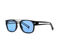 SHEEN KELLY Polarisierte Quadratische Retro-Sonnenbrille für Damen und Herren, TR90-Rahmen, verspiegelte Gläser, Designer-Sportbrille