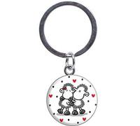 Sheepworld - 46822 - Mini Schlüsselanhänger, Ich Deins - Du Meins, Wir Eins, Metall, Kunststoff, 5,5cm x 2,5cm