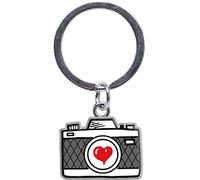 Sheepworld - 46835 - Mini Schlüsselanhänger, Kamera, Lebe den Moment, Metall, Kunststoff, 5cm x 2,5cm