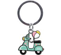 Sheepworld - 46837 - Mini Schlüsselanhänger, Motorroller, Enjoy your life, Metall, Kunststoff, 2,5cm x 5cm, blau