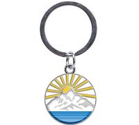 Sheepworld - 46838 - Mini Schlüsselanhänger, Sonne Berge, Abenteuerlust, Metall, Kunststoff, 5cm x 2,5cm