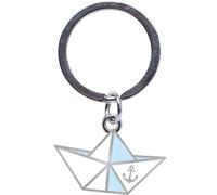 Sheepworld - 46839 - Mini Schlüsselanhänger, Papierboot, Ich will Meer, Metall, Kunststoff, 3cm x 5cm