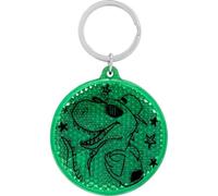 Sheepworld - 48860 - Anhänger, Reflektor, Dinosaurier, Dein cooler Schulweg-Begleiter, rund, 5,5cm, mit Metallring