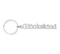 Sheepworld Anhänger Schlüsselworte Motiv Glückskind | Metallanhänger mit Schlüsselring, Schlüsselanhänger auf Headerkarte | Geschenk zum Geburtstag, lustige Überraschung | 75101