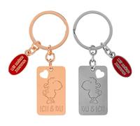 Sheepworld Anhänger-Set für zwei mit Motiv | Geschenkset bestehend aus zwei Schlüsselanhängern, mehrfarbig | Geschenk für Paare, für zwei