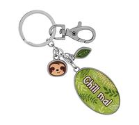 Sheepworld Die Geschenkewelt 45538 Schlüsselanhänger, Taschenanhänger mit Motiv Chill mal Anhänger, Mehrfarbig, ca. 4,5 cm Länge x 3 cm Breite