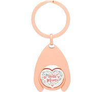 Sheepworld Einkaufswagenchip Mama Herz | Schlüsselanhänger mit Chip, Länge mit Schlüsselring 7 cm | Geschenk für Mama | 74618