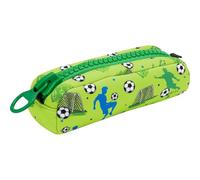 Sheepworld Federmäppchen Motiv Fußball | Mäppchen aus Neopren und Kunststoff, großer Reißverschluss, 29 cm x 10,5 cm x 9 cm | Geschenk Schule, Basteln, Kindergeburtstag | 74927