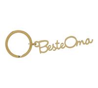 Sheepworld, Gruss und Co - 47029 - Schlüsselanhänger, Beste Oma, Metall, Größe mit Schlüsselring: 9,6cm x 3cm, Farbe: Gold