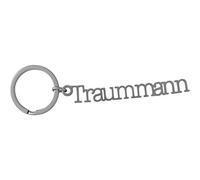 GRUSS & CO Sheepworld, 47036 - Schlüsselanhänger, Traummann, Metall, Größe mit Schlüsselring: 9,6cm x 3cm, Farbe: Silber