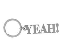 Sheepworld, Gruss und Co - 47052 - Schlüsselanhänger, Yeah, Metall, Größe mit Schlüsselring: 9,6cm x 3cm, Farbe: Silber