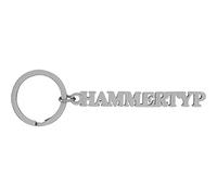 Sheepworld, Gruss und Co - 47757 - Schlüsselanhänger, Hammertyp, Metall, Größe mit Schlüsselring: 9,6cm x 3cm, Farbe: Silber