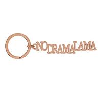 Sheepworld, Gruss und Co - 47759 - Schlüsselanhänger, No drama Lama, Metall, Größe mit Schlüsselring: 9,6cm x 3cm, Farbe: rosegold