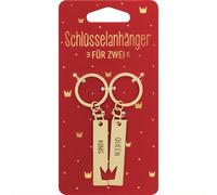 Paar-Schlüsselanhänger 'King Queen' / Bei Hugendubel