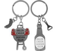 Sheepworld Paar-Schlüsselanhänger Motiv Grillen