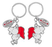 Sheepworld Schlüsselanhänger für zwei "Liebe" | Anhängerset, angebracht auf Geschenkkarte, Länge 8,5 cm | Geschenk für Paare, Valentinstag | 47329