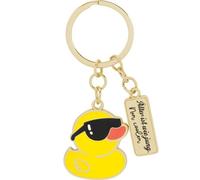 Sheepworld Schlüsselanhänger mit Motiv Ente und Spruch Älter | Anhänger mit Schlüsselring aus Metall und Emaille, Länge 7,6 cm | Lustiges Geschenk, Geburtstagsgeschenk | 74850
