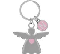 Sheepworld Schlüsselanhänger Schutzengel Motiv N Anhänger mit Initialen, Länge 6,5 cm, Metall | Geschenk Geburtstag, Taufe, Kommunion | 74902
