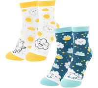 Sheepworld Sockenset mit Motiv Wolken | 2 Paar Damensocken, Größe 36-40 | Geschenk für Sie, lustiges Geschenk | 47582