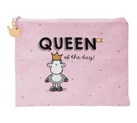 Sheepworld Täschchen mit Motivdruck Queen | Baumwolle, Reißverschluss, 22,5 cm x 17,5 cm | Geschenk für Sie, Freundin, Schwester, Kollegin | 48854