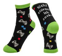 Sheepworld Zaubersocken Damen Motiv Zocken | Socken in Größe 36-40, figürlich gepresst, bunt bedruckt | Geschenk für Mädchen, Geburtstag | 74858