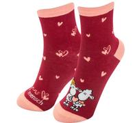 sheepworld - Sheepworld Damen Socken Zaubersocken Gr 36-40 Herzens Mensch 074397
