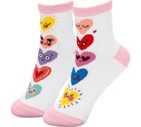 Sheepworld Zaubersocken Frauen mit Motiv Herzen | Damensocken, Größe 36-40, farbige Motivsocken, in Herzform gepresst | Geschenk für Sie, Valentinstag, Geburtstag | 74871