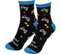 Sheepworld Zaubersocken Herren Motiv Zocken | Socken in Größe 41-46, figürlich gepresst, bunt bedruckt | Geschenk für Jungs, Männergeschenk | 74857