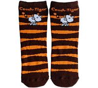Die Geschenkewelt 45609 Zauber-Socken, mit sheepworld Schaf, Couch-Tiger Geschenk-Artikel, 80% Baumwolle, 15% Nylon, 5% Elastan, Orange, Größe 41-46