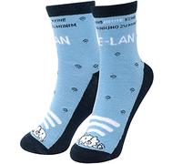 Sheepworld Zaubersocken mit Motiv "E-LAN" | Herrensocken, Blau, Größe 41-46 | Geschenk Geburstag, Männergeschenk | 47464