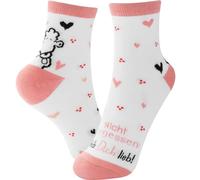 Sheepworld Zaubersocken mit Motiv "Hab dich lieb" | Damensocken, Größe 36-40, in Form gepresst | lustiges Geschenk, Liebe, Valentinstag | 73802